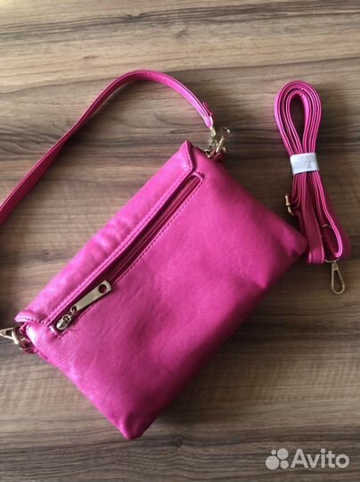 Сумка багет tod’s розовая