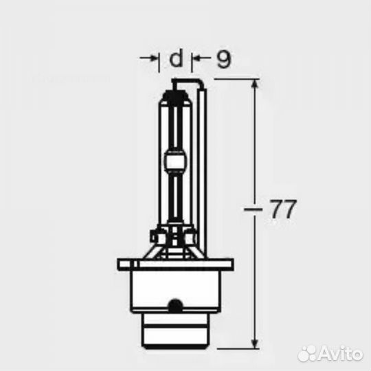 Osram 66440 Лампа D4S 42V 35W P32d-5 xenarc origin