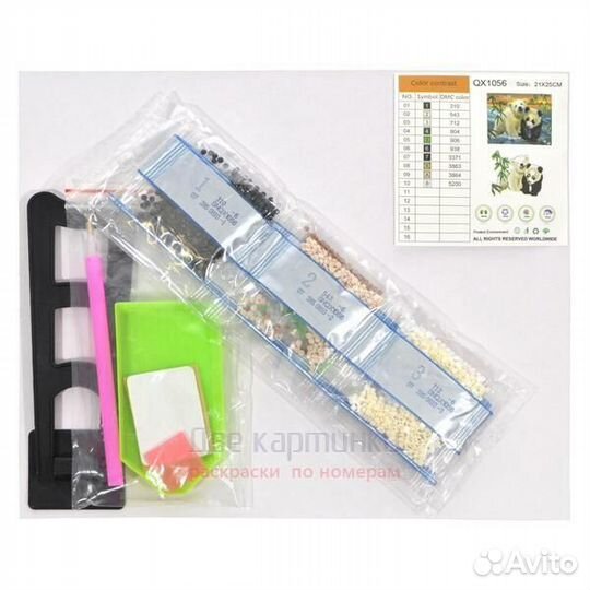 Алмазная мозаика 21x25 Бабочка на красивых ромашка