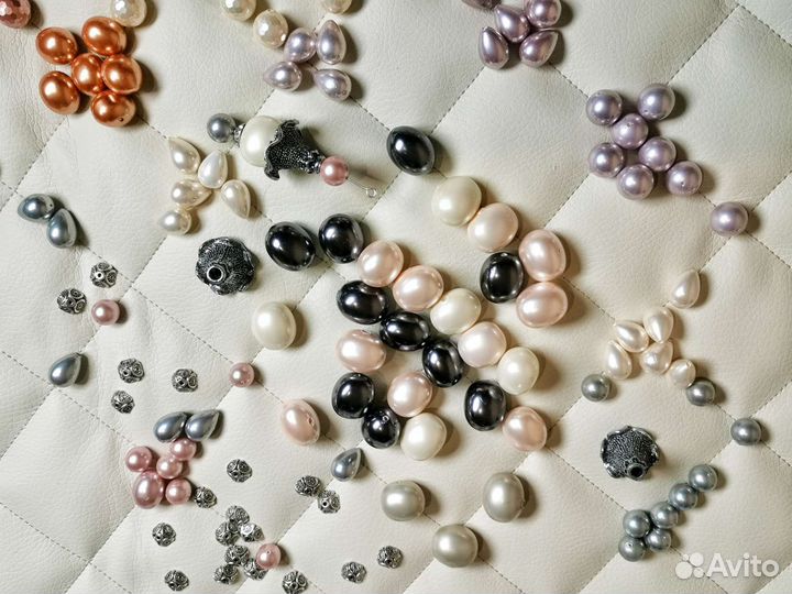 Культивированный искусственный жемчуг Бусины