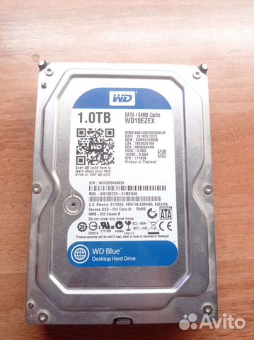 Жесткий диск 1тб WD Blue WD10ezex купить в Москве | Электроника | Авито