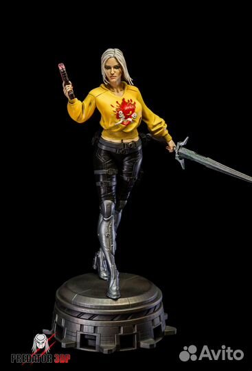 Фигурка Цири в стиле Cyberpunk 25 см