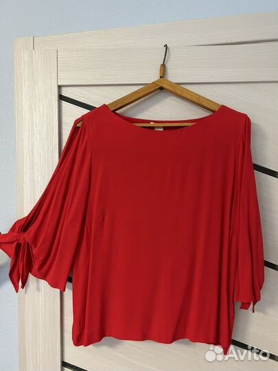 Блузка H&M 50 XL красная