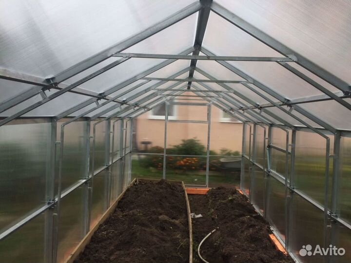 Теплица прямостенная домик