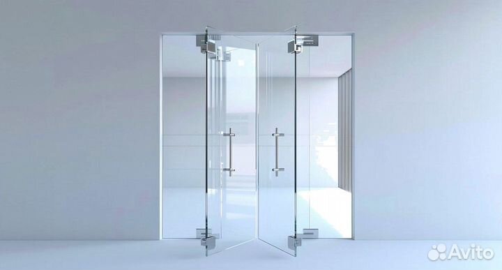 Стеклянная дверь на заказ