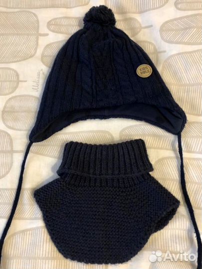 Комплект шапка и шарф для мальчика