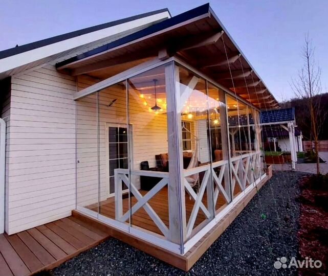 Алюминиевое остекление террас, веранд