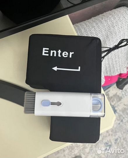 Антистресс enter мягкая кнопка + набор для чистки