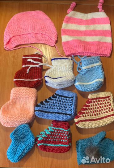Пинетки вязаные,новые