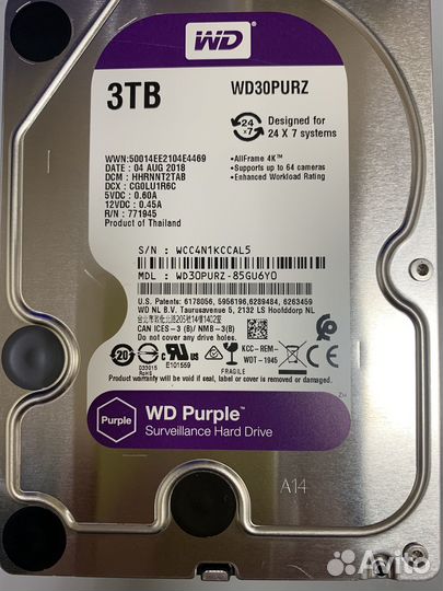 Hdd WD purple, gold