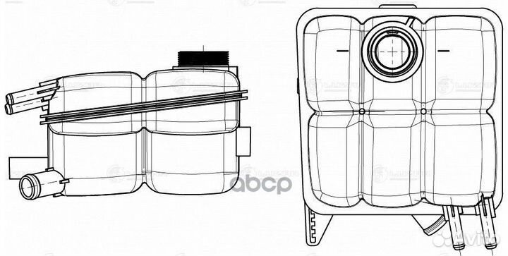 Бачок жидкости ford/mazda kuga/focus II/3 03- р
