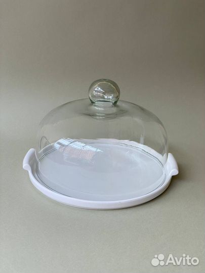 Хлебница с крышкой - стекло