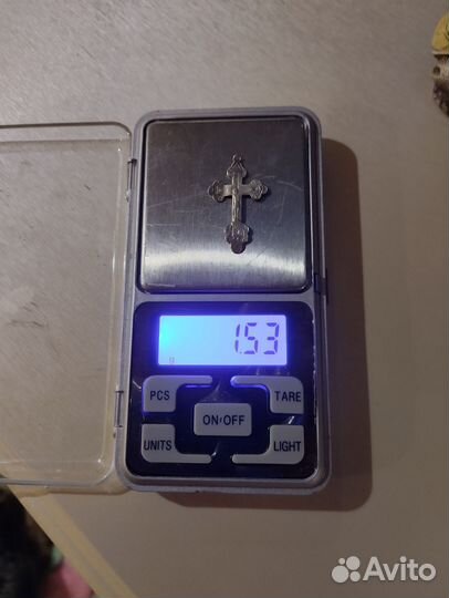 Серебряный крестик