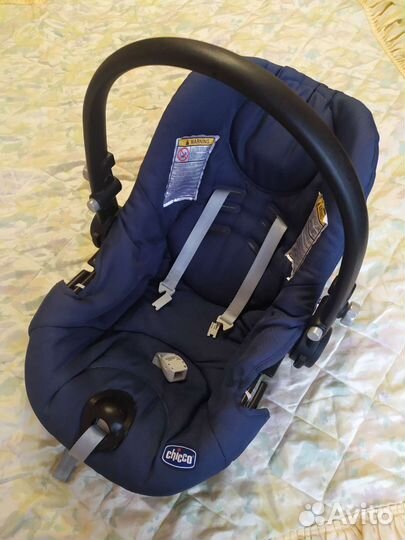Детская автолюлька chicco от 0+ +ходунки в подарок