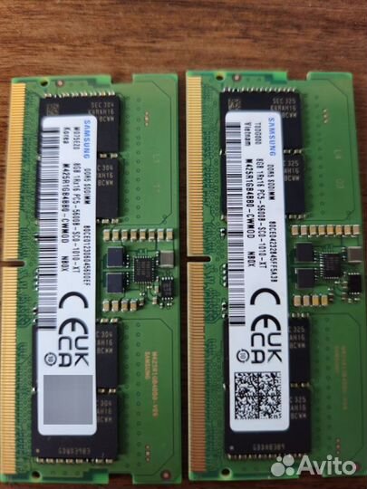 Продам модули оперативной памяти DDR5 SO-dimm 5600