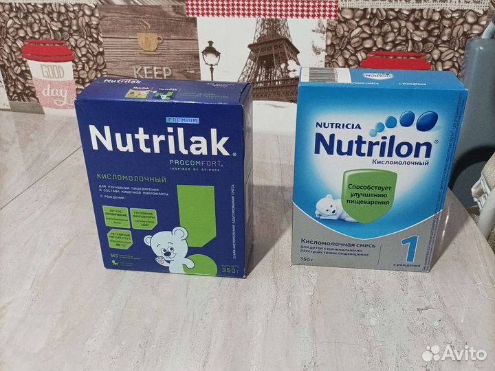 Смеси кисломолочные - Nutrilak,Nutrilon