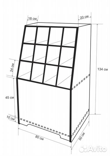 Конфетница витрина
