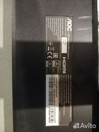 Монитор для компьютера 27 дюйма бу