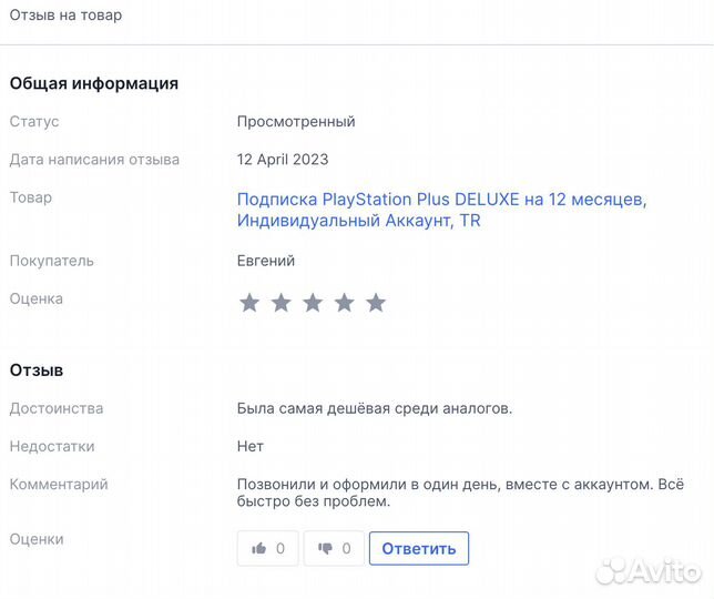Подписка PS Plus