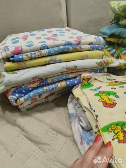 Пеленки детские пакетом бу бесплатно