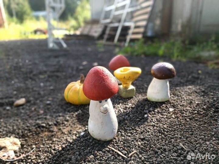 Грибы декор из артбетона