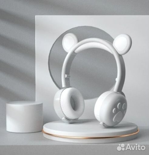 Наушники со светящимися ушками Bluetooth