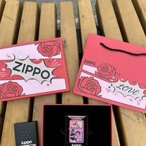 Зажигалка zippo love розовая вапир vampire lumino