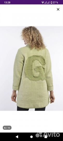 Новое Вязаное пальто р.46-48