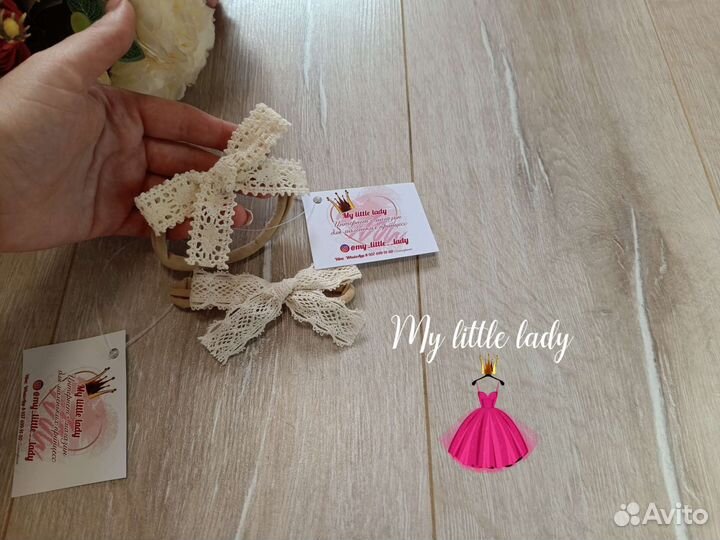 Ретро повязки бант для девочки новые