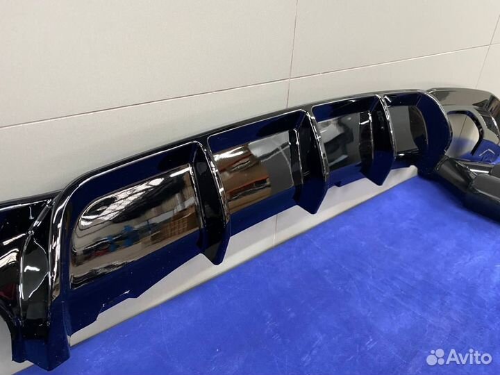 Перфоманс диффузор 2x2 для BMW F30 с насадками
