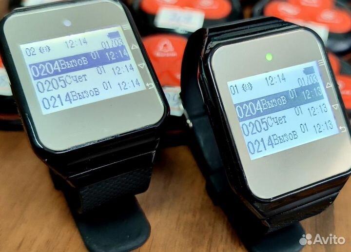 Кнопка вызова официанта Классик и часы официанта