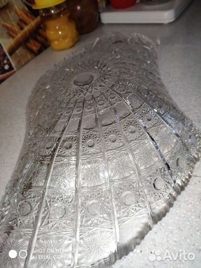 Хрустальная ваза для фруктов