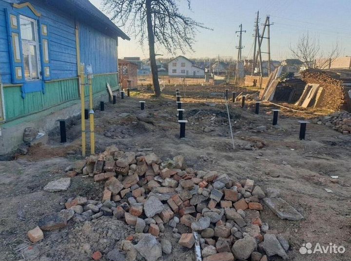 Винтовые сваи, доставка, монтаж