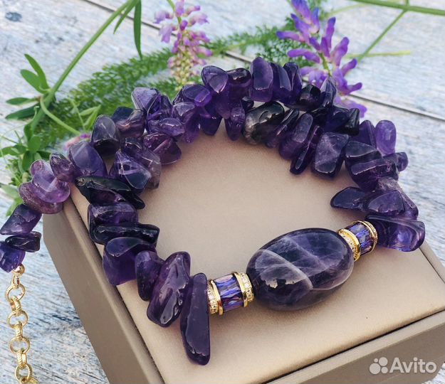 Чокер из аметиста
