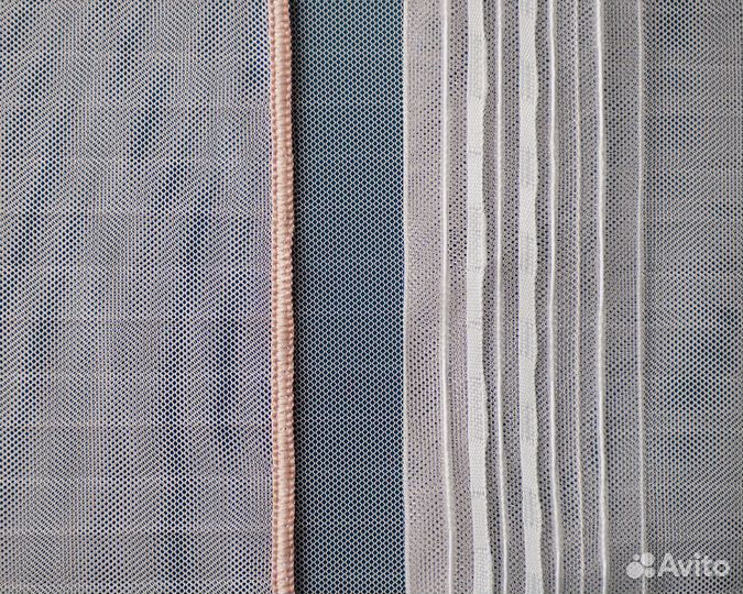 Плиссе тюль цвет пудра