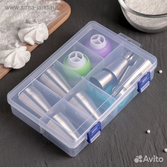 Набор кондитерский, 27 предметов в кейсе: 24 насад