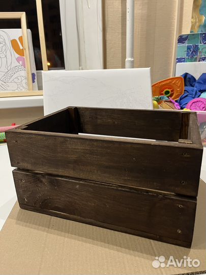 Ящик для декора, цветов, подарков деревянный