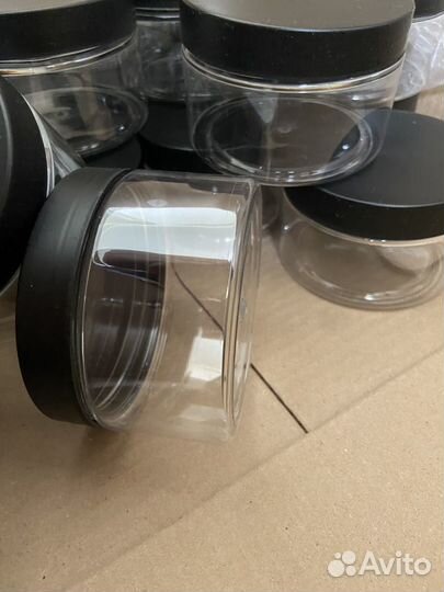 Банки пэт с черной крышкой 250ml