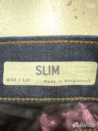 Джинсы мужские M&S новые 40/31 Slim