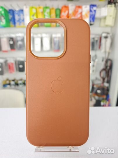 Чехол для iPhone 14 Pro Кожаный