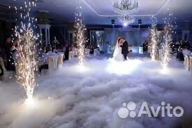 Свадьба, праздник спецэффекты: Тяжелый дым, фонтан