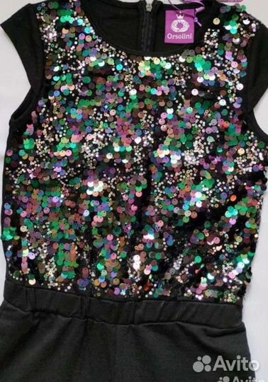 Комбинезон с пайетками