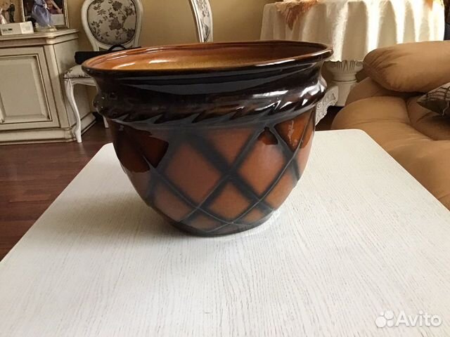 Ваза керамическая под растения