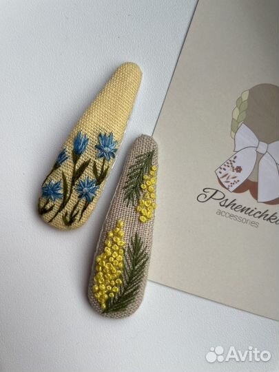 Заколки и резинки ручной работы