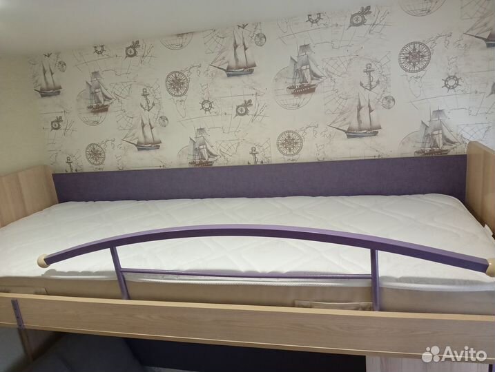 Кровать-чердак Индиго трия