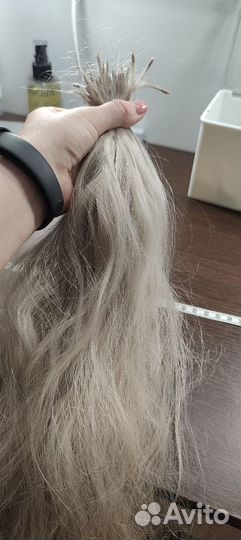 Волосы для наращивания холодный блонд