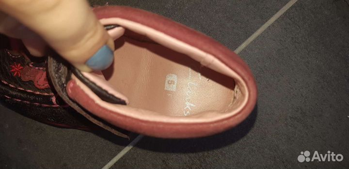 Детские кожаные полуботинки Clarks 22