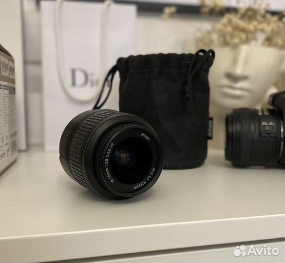 Nikon d5100 с двумя объективами 18-55mm и 50mm 1.8