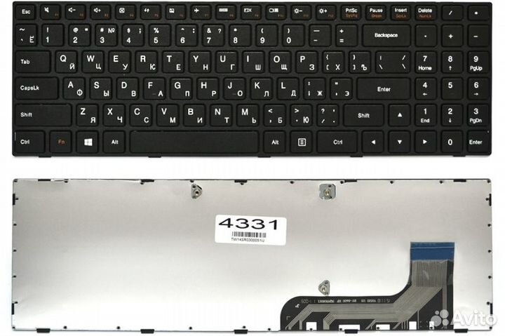 Клавиатура Lenovo 100-15IBY P/N: 5N20H52634, 5N20H