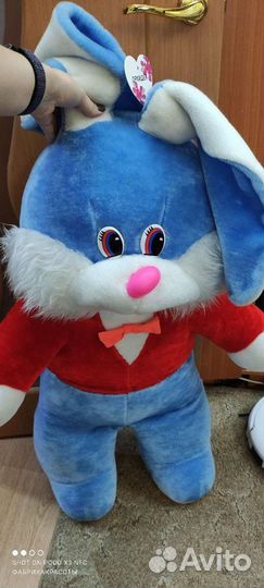 Мягкая игрушка заяц метровый. Новый